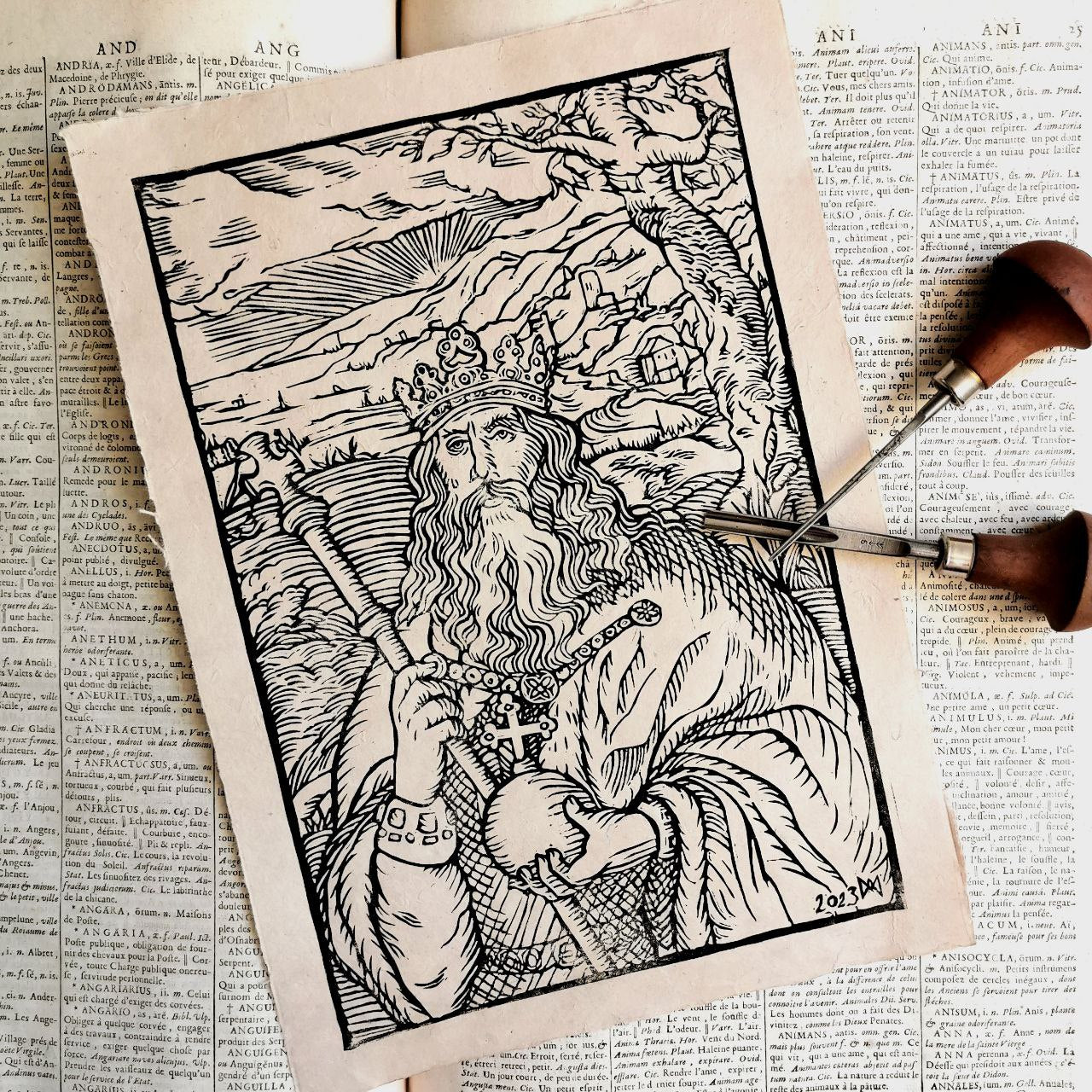 Carolus Magnus – Gravure par Anima Mercurii