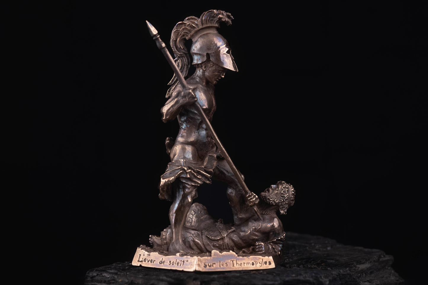 Lever de Soleil sur les Thermopyles - Statuette en bronze