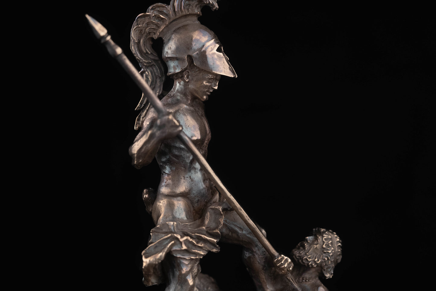 Lever de Soleil sur les Thermopyles - Statuette en bronze