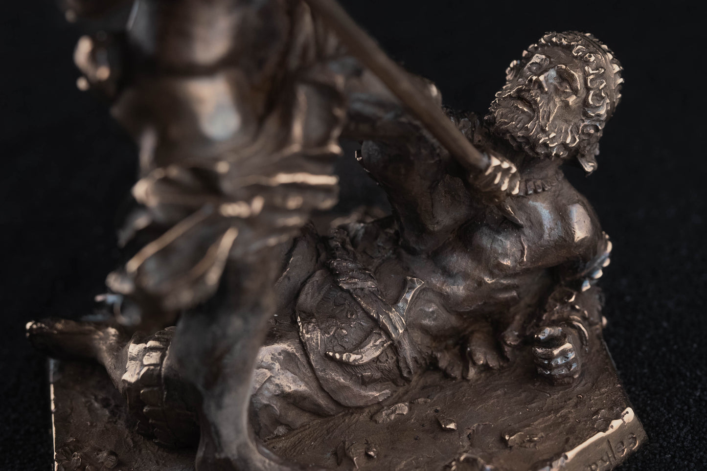 Lever de Soleil sur les Thermopyles - Statuette en bronze